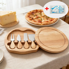 4-piece cheese knife and spatula set / bread and fruit knife box combination set