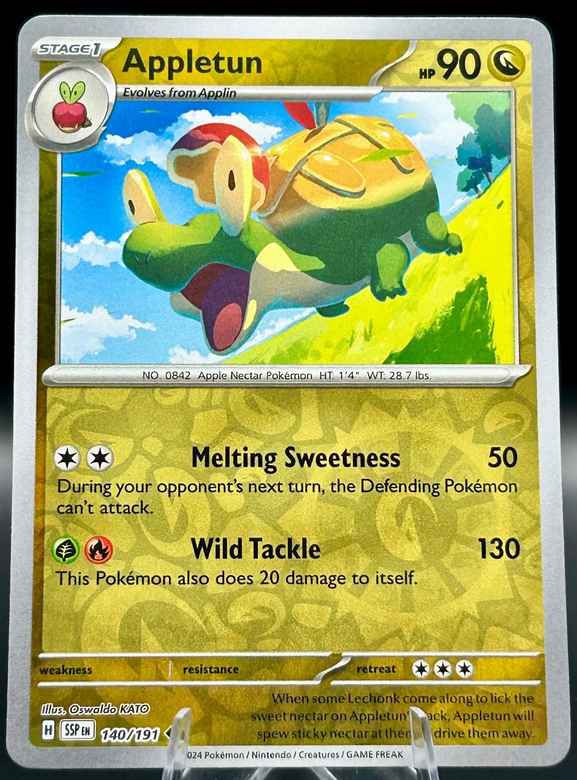 Appletun 140/191 Uncommon Surging Sparks Pokemon TCG Reverse Holo Near Mint
