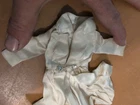 Vintage 1963 PAK White Satin Coat For Barbie Doll Fashion Outfit Only