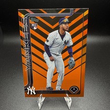2025 Topps Update Series - Jorbit Vivas #US258 Holiday Orange & Black Foil (RC)