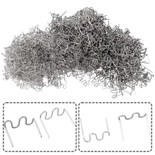 1000Pcs S Wave Hot Staples For Car Bumper Bodywork Plastic Stapler 0.6/0.8mm New