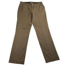 Ophelia Roe Womens Tan Pull On Stretch Trousers Stitched Crease Size M RN 48711
