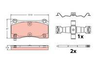 TRW BremsbelÄGe Bremsbelagsatz Hinten BMW 2ER F22 F87 3ER F30 F80 4ER F33 F83