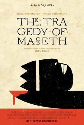 The Tragedy Of Macbeth movie poster  - 11'' x 17'' - Denzel Washington