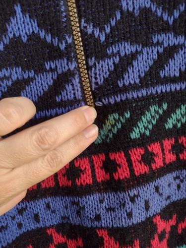 Suéter De Colección REI Abuelo Tejido Talla M Pullover Cuarto Cremallera Exterior Gorpcore Senderismo  - Imagen 3 de 8
