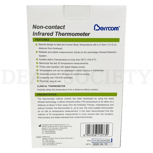 Berrcom Non-Contact Infrared Forehead Thermometer 6-in-1 Model JXB-178 Lot of 2 - Picture 11 of 11