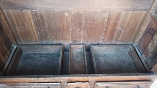 Armoire Louis XIV en chêne massif époque 18ème - Afbeelding 16 van 23