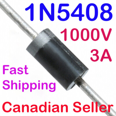1/2/4/8/10/50 pcs 1N5408 1000V 1kV 3A Rectifier DO-201 AA DO-27 Axial ONSemi