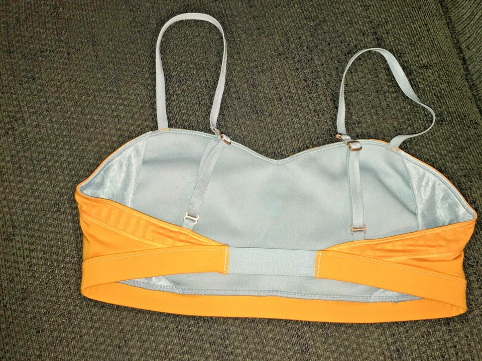 Reebok желтый спортивный бюстгальтер ~ большой ~ регулируемые ремни - Изображение 3 из 3