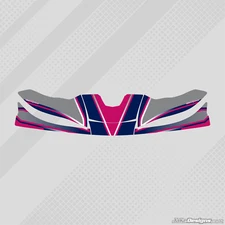 KOSMIC 2015 STYLE KG507 NOSE CONE STICKER KIT - KARTING -  JakeDesigns