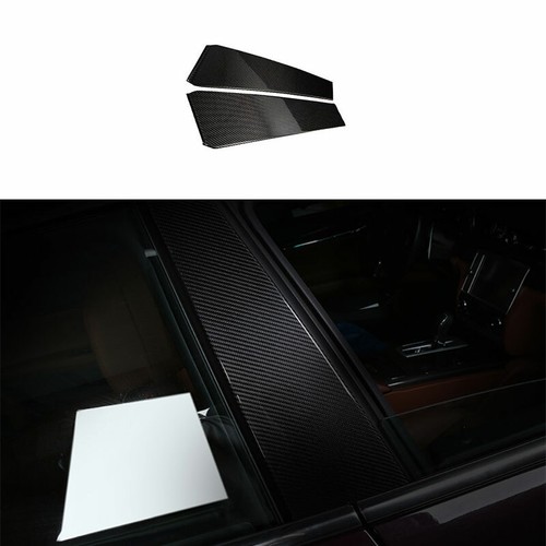 2017-2021 Carbon Fiber BC Pillar Panel Window Trim Covers For Maserati Levante