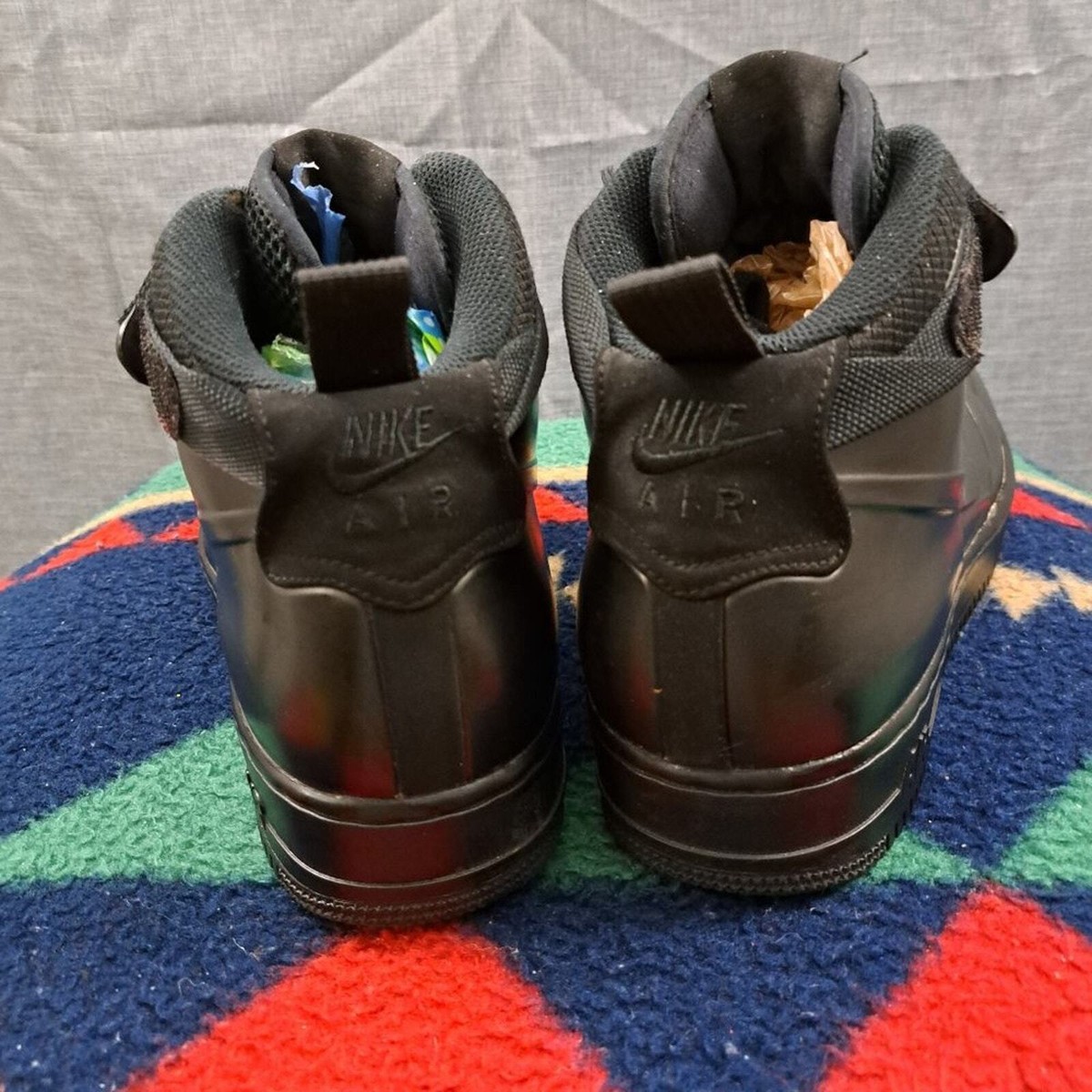 Nike Air Force 1 Foamposite Cup Triple Black Size 9.5 Ah6771-001