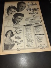 The Gaylords, Anna Maria Alberghetti Rare 1954 Mercury Promo Poster Ad Framed