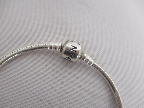 PANDORA STERLING SILVER BRACELET with Red HEART CHARMS ~ LOVELY - Picture 3 of 4