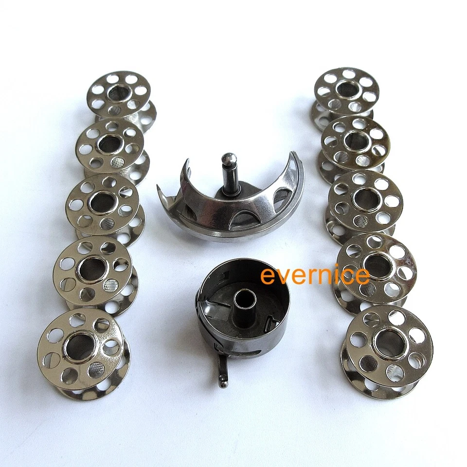 Gancho lanzadera + estuche de bobina + 10 bobinas para Bernina 1004 1260 700 730 803 830 930 ++ Foto 2 de 3