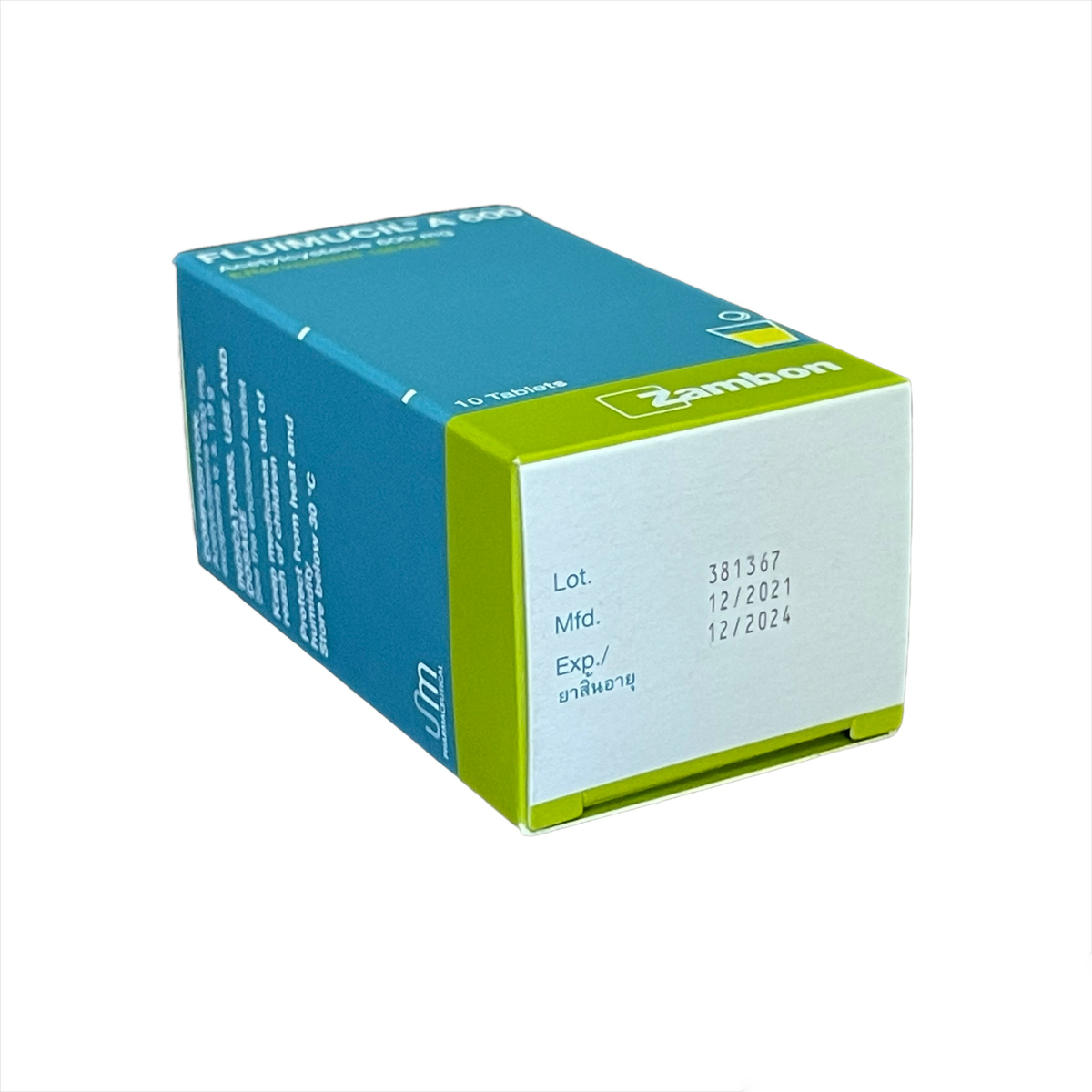 Boîte De 10 Comprimés Effervescents Fluimucil A 600 Mg Saveur Citron - Neuf Suisse