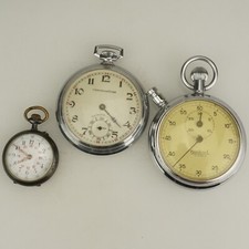 3x Men's Pocket Watch no fusee duplex no gold wrist no repeater no chronograph