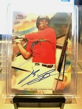 2020 RAFAEL DEVERS TOPPS FINEST ON CARD 