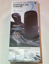 Sharper Image - Portable Air Purifier With True HEPA Filter NIB USB Powered Car