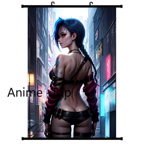 Pop Anime Game Poster Jinx Painting Wall Scroll Poster 60x90cm | eBay