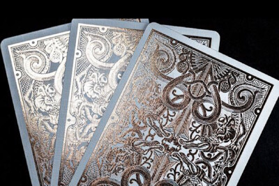 SOLD OUT- White & Gold Gatorbacks playing cards by David Blaine