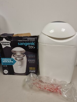 Tommee Tippee Sangenic Tec Nappy Disposal Tub White