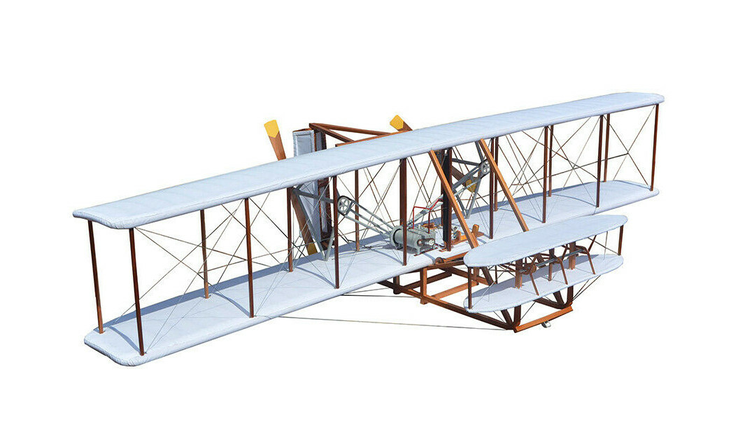 Wright Brothers 1903 Flyer 1 Airplane Cedar Wood/Cloth Model 48