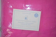 NWT Pottery Barn Kids Color Pop Linen Blackout Panel 44 x 96 Bright Pink
