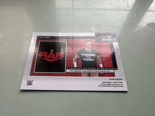 2024 Panini Select WWE Ringside Action Signatures Silver Prizm CM Punk Autograph - Bild 10 von 10