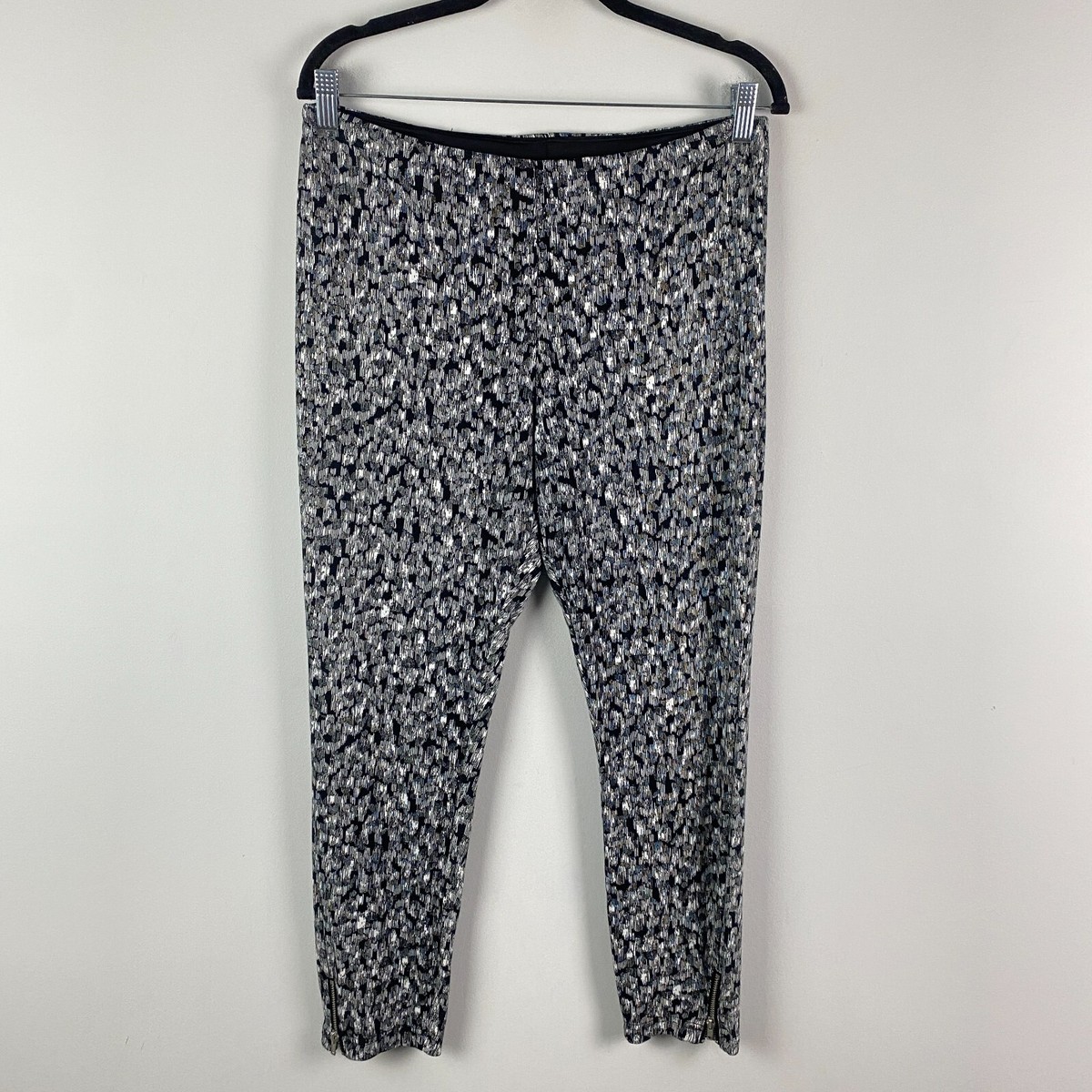 Lysse Mini Ankle Zip Knit Leggings Size XL Womens Crop Pull On