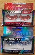 L.A. Colors Eyelashes Purple/Red NIB Costume Halloween