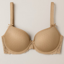 E et D S60017 Lightly Padded Bra set with Diamond Stitch and Lace Trim
