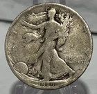 1919 S Walking Liberty Silver Half Dollar VG+/ F Full Date And Rims Nice Coin A1