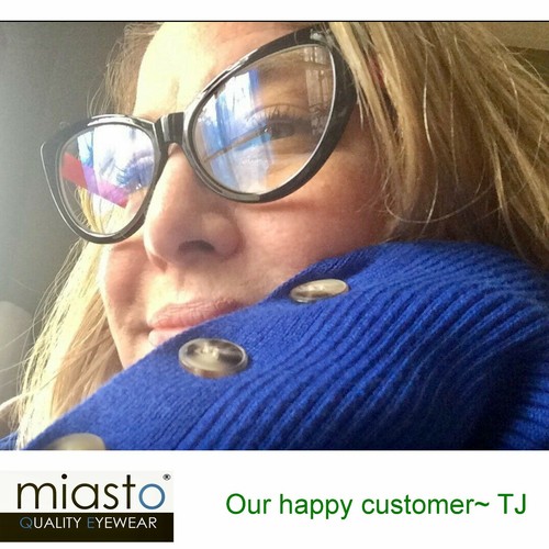 (2 PAIRS) MIASTO BIG CAT EYE COMPUTER READERS +1.50 BLACK PINK (ANTI-BLUE LIGHT) - Foto 5 di 6