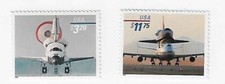 US Space Shuttle Priority 3.20 Express 11.75 Stamp Set Scott 3261-3262