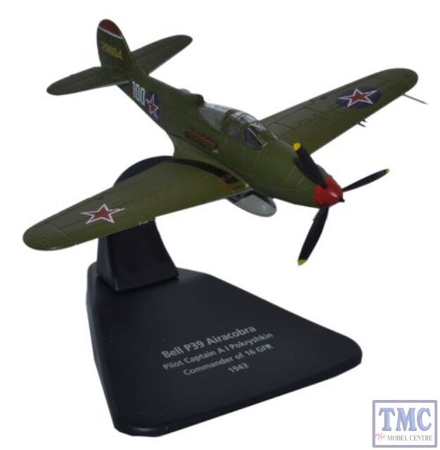 AC055 Oxford Diecast 1:72 Scale Airacobra Pokryshkin 16 GFR 1943 Airacobra P39 AC055 Oxford Diecast 1:72 Scale Airacobra Pokryshkin 16 GFR 1943 Airacobra P39