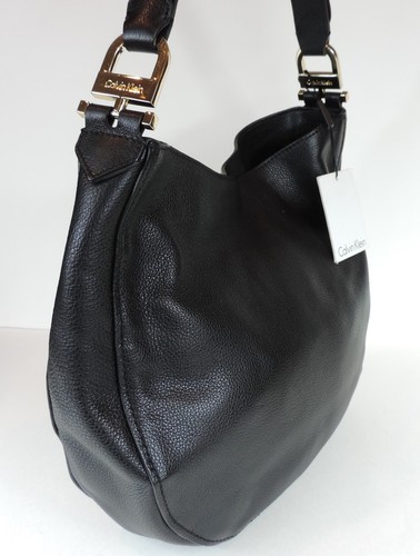 Neu Calvin Klein Erica Embellished Large Hobo Moto Stud Grommet Leather Bag Tote - Bild 4 von 12