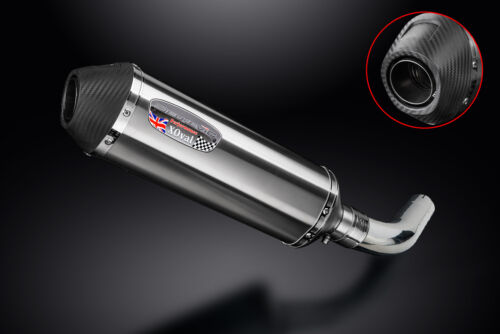 Honda VFR800 Interceptor 98-01 Slip On 13.5" XOval Stainless Exhaust Muffler Kit - Picture 3 of 5
