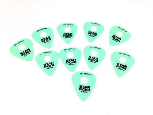 Everly Star Guitar Picks 12 Pack .88mm Mint Green - Bild 3 von 5