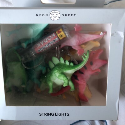 Home Dinosaurier LED Lichterkette 8 Dino Designs Batteriebetrieben Timer Funktion