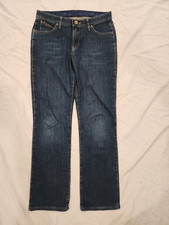 Wrangler Womens 9/10 X 34 bootcut jeans: embroidered, Q-baby no gap waistband