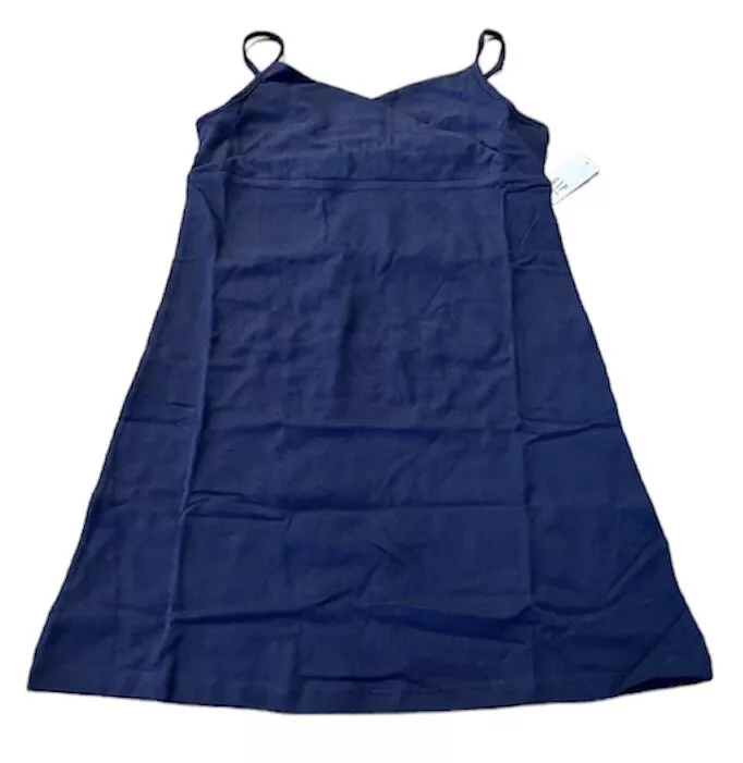 GAP Girls Navy Blue Spaghetti Strap Crossover Cami Sun Dress Size
