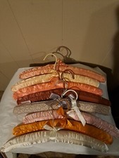 vintage satin clothes hangers