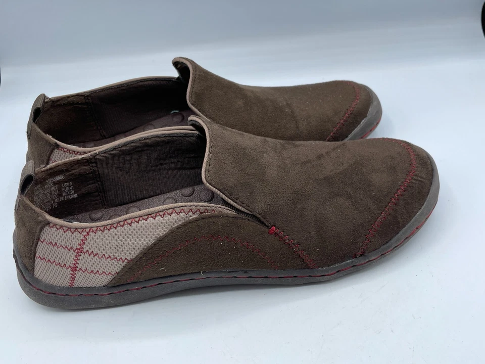 Mocassim sem salto feminino Faded Glory marrom acolchoado tamanho 9 M - Imagem 3 de 4