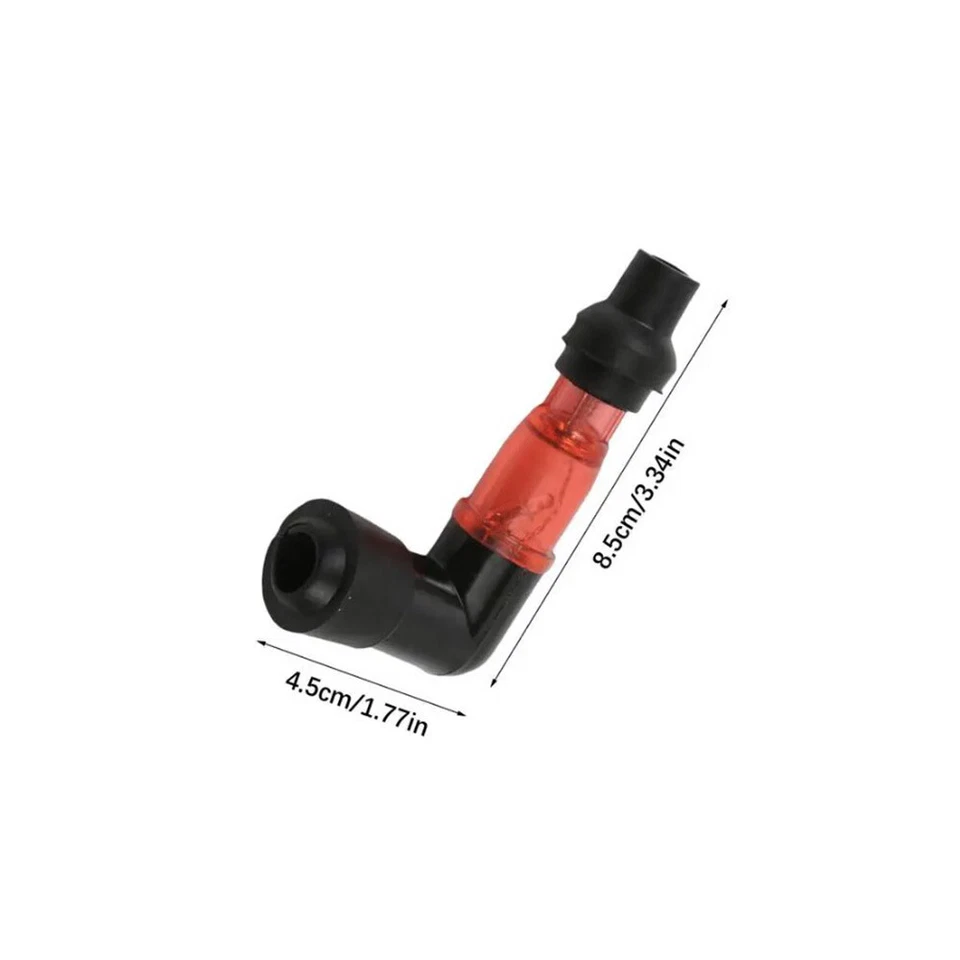 Accesorios universales para moto 90 grados intermitente tapa bujía piezas de encendido Foto 3 de 4