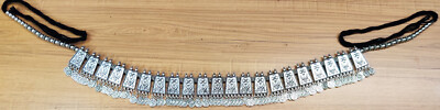 Belly Dance HipScarf Skirt Gypsy Medallion Jewelry Kuchi Statement VIntage Boho