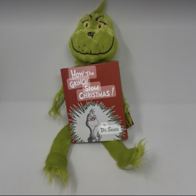 Kohl's Cares How The Grinch Stole Christmas 16'' Plush Grinch  & 5''x 7'' Book  K3