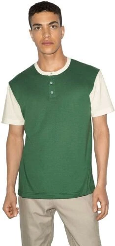 American Apparel Henley Camisetas para Hombres