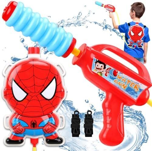 Water Guns for Kids, Squirt Gun with Backpack Tank, Water Toys for Boys Ages 3-5