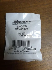 LOCK NUT 5/16-18 (USS) PACK OF 10 ZINC PLATED STEEL